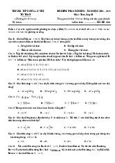 Đề cuối kì 2 Toán 11 năm 2024 – 2025 trường THPT Chế Lan Viên – Quảng Trị