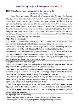 TOP 10 đề nghị luận về câu chuyện (có lời giải )