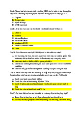 TOP câu hỏi trắc nghiệm khó Môn Tin học đại cương | Đại học Sư Phạm Hà Nội