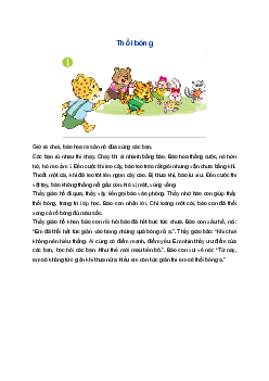 Kể chuyện Thổi bóng | Tiếng việt 1 Cánh Diều
