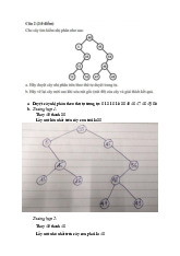 Phân tích cây nhị phân và các trường hợp thay thế môn Cấu trúc dữ liệu và giải thuật | Đại học Đồng Tháp