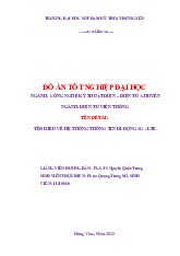 Đồ án tốt nghiệp tìm hiểu về hệ thống thông tin di động 4g – LTE môn Cơ sở dữ liệu | Đại học Sư phạm Hà Nội