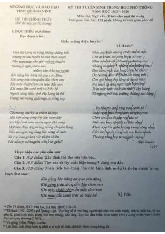 Đề thi vào 10 môn ngữ văn của Quảng Ninh năm 2025-2026