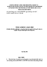 Tài liệu Môn Tâm lý giáo dục (THCS - THPT) | Đại học Sư phạm Hà Nội 2