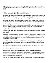 Mẫu giấy ủy quyền giao dịch ngân hàng Vietcombank mới nhất 2024