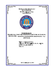 Bài Tập Thảo Luận: Quản Trị Chất Lượng Theo ISO 9000 | Đại học Thương Mại