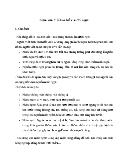 Soạn bài Khan hiếm nước ngọt - Cánh Diều 6