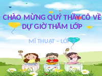 Giáo án điện tử Mĩ thuật 2 Bài 2 Cánh diều: Tạo hình rô bốt