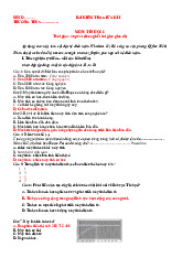 Đề thi giữa học kỳ 1 môn Tin học lớp 8 năm học 2024 - 2025 | Bộ sách Kết nối tri thức