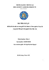 Phân tích tư tưởng Hồ Chí Minh về con người và sự vận dụng của Đảng ta trong giai đoạn hiện nay | Bài thảo luận tư tưởng Hồ Chí Minh