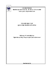 Tài Liệu Học Tập Quản Trị Chuỗi Cung Ứng | Đại học Kinh tế kỹ thuật công nghiệp
