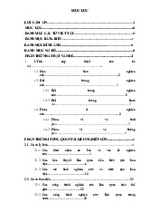 Khóa luận tốt nghiệp: Các yếu tố ảnh hưởng đến hiệu quả làm việc của nhân viên | Trường Đại Học Tây Nguyên