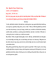 Bài thi giữa kì môn TVTH - Chuyển thể thơ "Đây thôn Vĩ Dạ" thành văn xuôi | Đại học Văn Lang