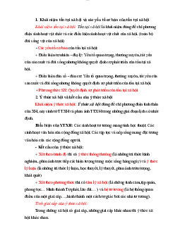 YTXH và TTXH - Ý thức xã hội và tồn tại xã hội môn Triết học Mác -Lênin | Đại học sư phạm Hà nội 