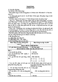Giáo án buổi 2 Toán 2 sách Cánh diều (Cả năm) | Tuần 4