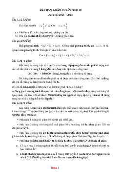TOP 3 Đề thi thử Tuyển Sinh vào 10 môn Toán Quận 4 Tp. HCM năm học 2024-2025 (có đáp án)