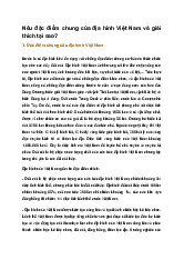 Nêu đặc điểm chung của địa hình Việt Nam và giải thích tại sao? | Địa lí 9