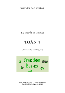 Lý thuyết và bài tập Toán 7 – Nguyễn Cao Cường