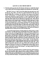 Ôn tập: Từ A. Smith đến D. Ricardo và hơn thế nữa môn Lịch sử các học thuyết kinh tế | Đại học Đồng Tháp
