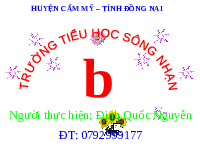 Giáo án điện tử Tiếng việt 1 bài 2 Chân trời sáng tạo: Học vần: B, b