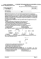 Đề thi thử tốt nghiệp THPT 2025 môn Sinh học trường THPT Thị xã Quảng Trị