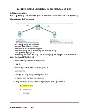 Bài thực hành số 1: khái niệm cơ bản về mạng máy tính môn Công nghệ thông tin   | Trường đại học kinh doanh và công nghệ Hà Nội