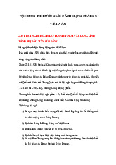 Nội dung thi đường lối Cách mạng của Đảng Cộng Sản Việt Nam