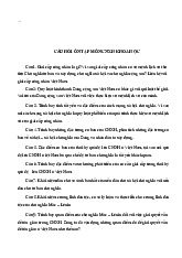 Câu hỏi ôn tập môn CNXH khoa học | Trường Đại học Kinh Tế - Luật