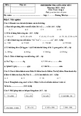 Đề thi giữa học kỳ 2 môn Toán lớp 4 năm học 2024-2025 cho cả 3 bộ sách Kết nối tri thức, Cánh diều, Chân trời sáng tạo