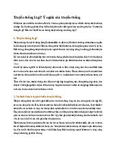 Truyền thống là gì? Ý nghĩa của truyền thống - Tiếng việt 5