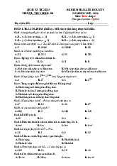 Đề giữa học kỳ 1 Toán 6 năm 2025 – 2026 trường THCS Phú Lâm – Bắc Ninh