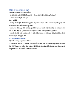 Giải SGK môn Lịch sử 6 bài 1 Lịch sử là gì | Cánh Diều