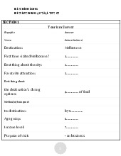 Tourism Survey: Ielts Đình Long Ielts Listening Actual Test 07 - Tài liệu tổng hợp