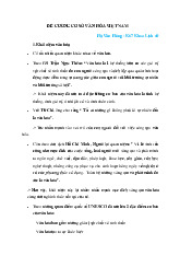 Đề cương môn cơ sở văn hóa Việt Nam | Học viện Chính trị quốc gia Hồ Chí Minh