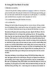 Đề cương môn Tư tưởng Hồ Chí Minh– khoa học  Trường Đại học bách khoa - Đại học đà nẵng.