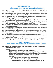 Câu hỏi thi vấn đáp môn Triết học Mác - Lênin | Trường đại học Mở Hà Nội