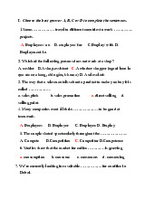 Tổng hợp bài tập ôn tập tiếng anh cơ bản 2 | Học viện tài chính