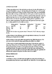 Lý thuyết môn Xác suất thống kê | Học viện Chính sách và Phát triển