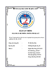 Ứng dụng GIS xác định vị trí thích hợp đặt cửa hàng thực phẩm tươi sạch tại Quận Cầu Giấy , Hà Nội | Bài tập nhóm môn Hệ thống thông tin quản lý