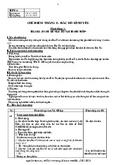 Chủ điểm tháng 5 : BácHồ kính yêu hoạt động 1:Thảo luận chủ đề “Bác Hồ với thanh niên”