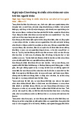 Nghị luận Cảm thông là chiếc chìa khóa mở cửa trái tim người khác