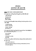Giáo trình ôn tập Chương 1: Quản trị và nhà quản trị - Quản trị học | Trường Đại Học Duy Tân