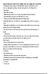 Nội dung trọng tâm ôn tập tự luận - Lịch sử văn minh thế giới | Đại Học Hà Nội