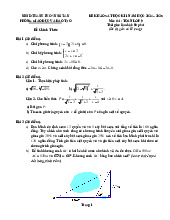 Đề học kì 1 Toán 9 năm 2024 – 2025 phòng GD&ĐT Vũng Tàu – BR VT