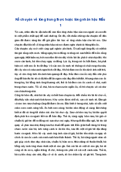 Kể chuyện về lòng trung thực hoặc lòng nhân hậu | Tập làm văn 4
