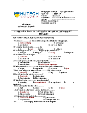 Đề thi 50 Câu trắc nghiệm Tiếng Anh - Tiếng Anh | Trường Đại học Bách khoa Thành phố Hồ Chí Minh