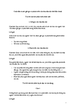 Giải Lịch Sử 6 Bài 16: Cuộc đấu tranh giữ gìn và phát triển văn hóa dân tộc thời Bắc thuộc | Cánh diều