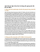 Sinh viên học tập và làm theo tư tưởng, tấm gương đạo đức Hồ Chí Minh