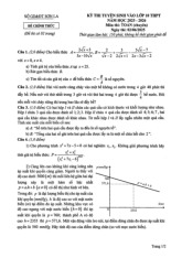 Đề tuyển sinh lớp 10 môn Toán (chuyên) năm 2025 – 2026 sở GD&ĐT Sơn La
