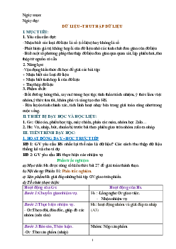 Giáo án dạy thêm Toán 6 sách Cánh diều Chủ đề 3